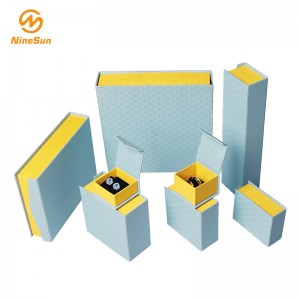 Boîte cadeau bleue et jaune - Boîte à bijoux, Coffrets cadeaux de mariage pour occasions spéciales